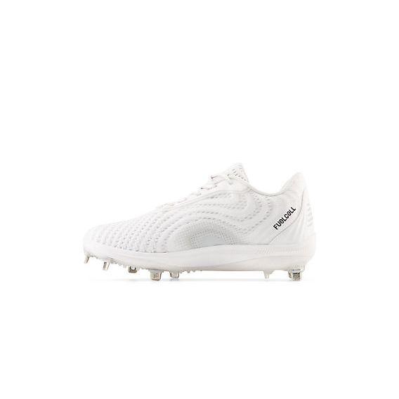 New Balance Men's FuelCell 4040 V7 Metal Baseball Cleats - Optic White / Raincloud - L4040TW7 - Smash It Sports