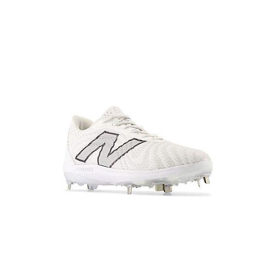 New Balance Men's FuelCell 4040 V7 Metal Baseball Cleats - Optic White / Raincloud - L4040TW7 - Smash It Sports