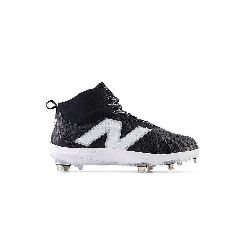 New Balance Men's FuelCell 4040 V7 Mid-Metal Baseball Cleats - Black / Optic White - M4040BK7 - Smash It Sports