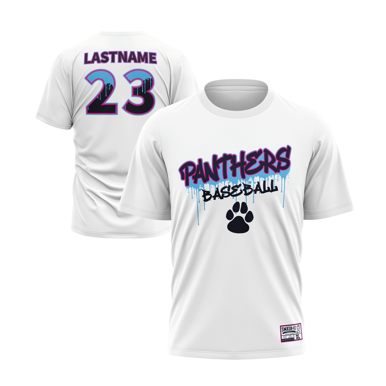 Pittsford Panthers Baseball Full Dye T-Shirt (Multiple Designs)