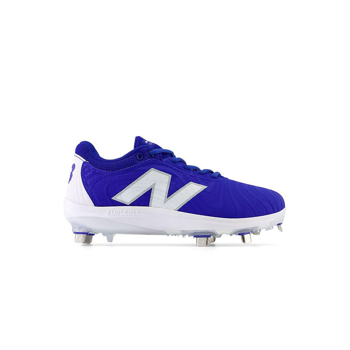 New Balance Women's FuelCell FUSE v4 Metal Fastpitch Softball Cleats - Team Royal / Optic White - SMFUSEB4 - Smash It Sports