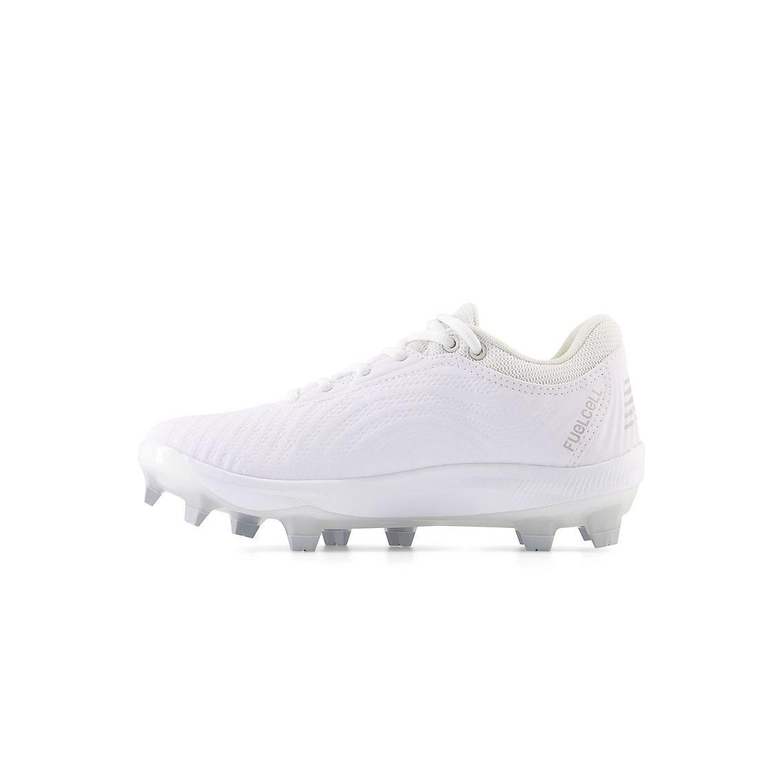 New Balance Women's FuelCell FUSE v4 Molded Fastpitch Softball Cleats - Optic White/Raincloud - SPFUSEW4 - Smash It Sports