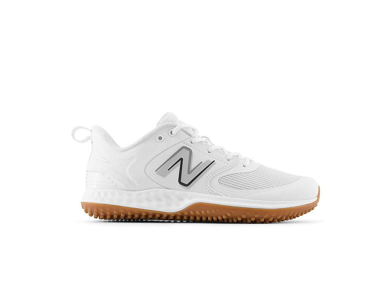 New Balance Men's Fresh Foam 3000 V6 Turf Baseball Shoes - White with Gum Rubber - T3000TW6 - Smash It Sports