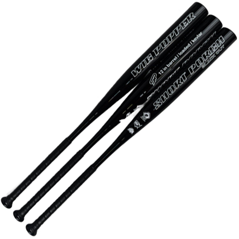 2024 Short Porch Wig Popper Black Out End Loaded 1-Piece SSUSA Senior Slowpitch Softball Bat