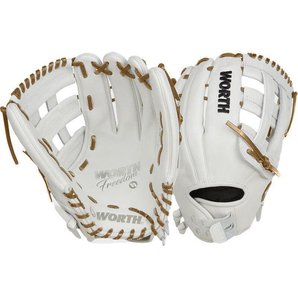 Worth Freedom Series 13" Slowpitch Fielding Glove - WWF130-6WGD - Smash It Sports