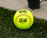 Worth Super Duper Extreme Black/Orange Stitch Pro Comp 44/375 One Nation 11" Slowpitch Softballs - Smash It Sports
