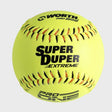 Worth Super Duper Extreme Black/Orange Stitch Pro Comp 44/375 One Nation 11" Slowpitch Softballs - Smash It Sports
