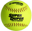 Worth Super Duper Extreme Red Stitch 44/375 11" Slowpitch Softballs - Smash It Sports