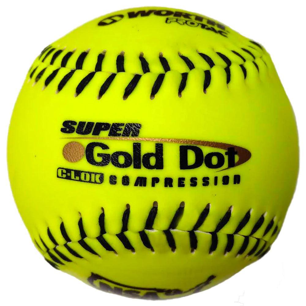 Palline Da Softball Slowpitch Worth Super Gold Dot (Dozzina) - Rosa 12'' ISA 44/400
