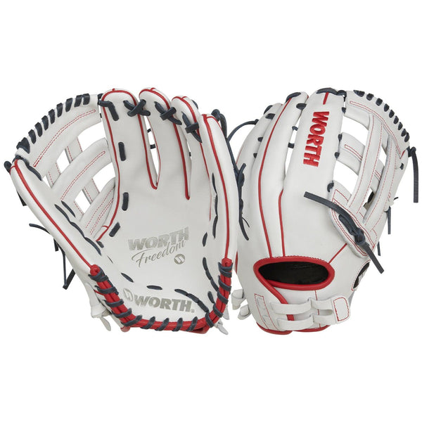 Worth Freedom Series 13" Slowpitch Fielding Glove - WWF130-6WNS - Smash It Sports