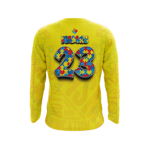 2025 Autism Awareness Long Sleeve Jersey (Customized Buy-In) - Multiple Colors