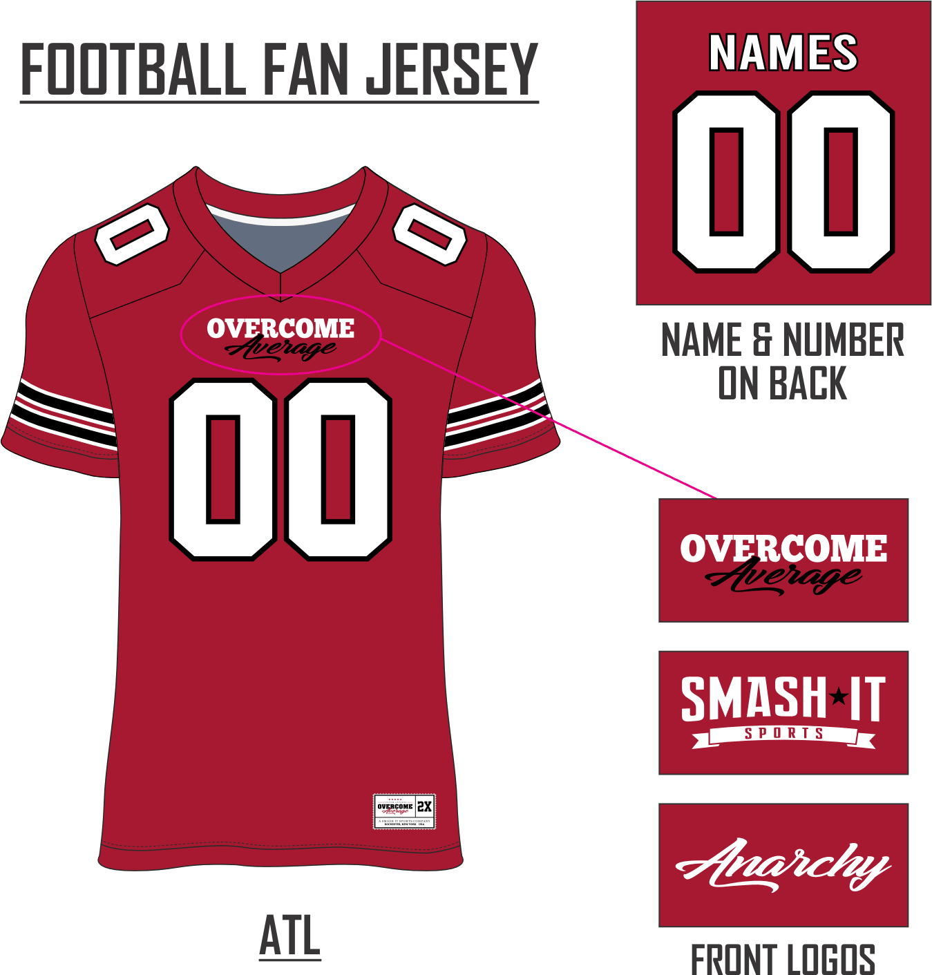 Custom Football Team Jerseys - Smash It Sports