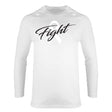 FIGHT Cancer Ribbon Long Sleeve Crew Neck - Smash It Sports